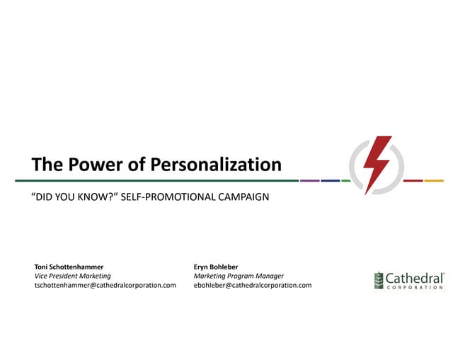 The power of personalization, self promo campaign 2020