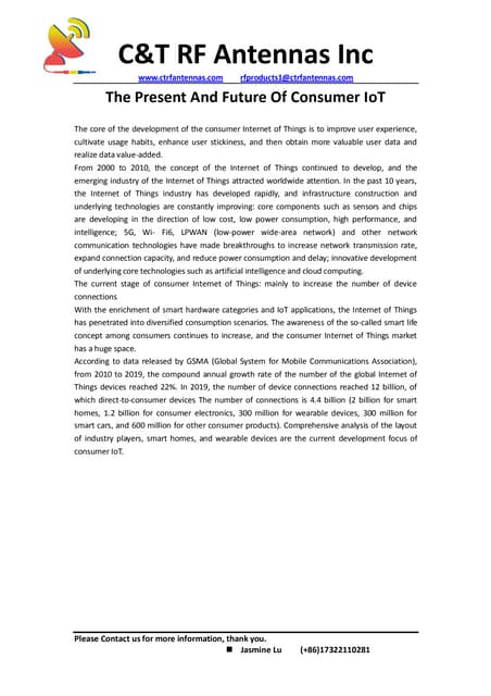 The present and future of consumer IoT