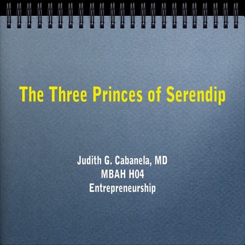 The princes of serendip
