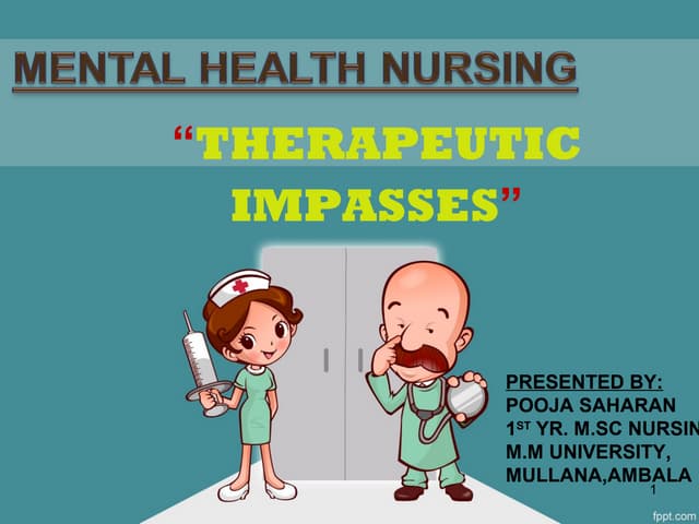 Therapeutic impasses ppt