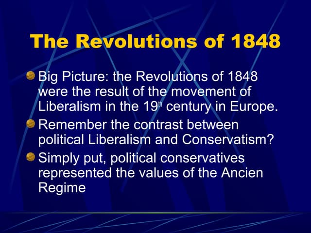 The revolutions of 1848