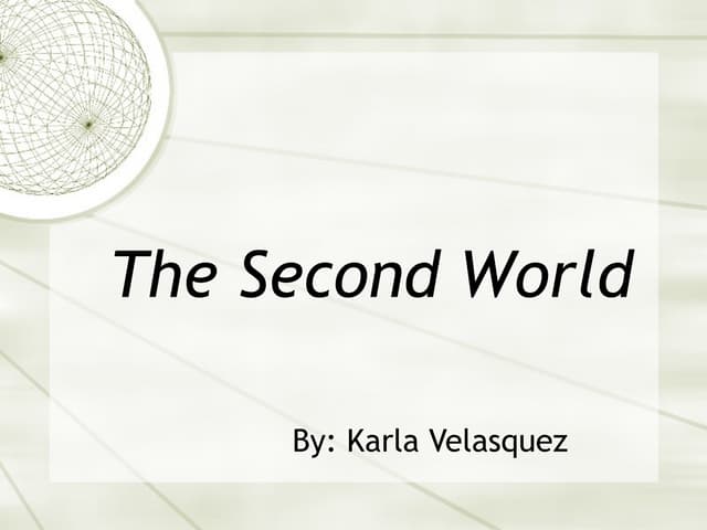 The second world 