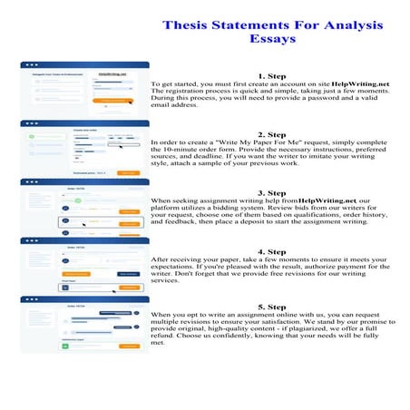 Thesis Statements For Analysis Essays. Online assignment writing service.