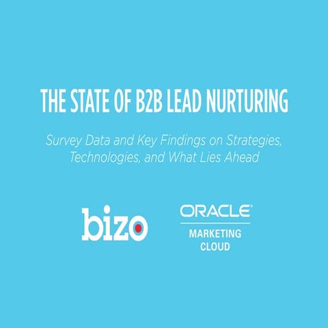 The State of B2B Lead Nurturing - 2014 Report