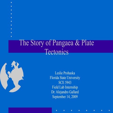 The story of pangea and plate tectonics