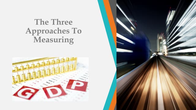 The three approaches to measuring gdp