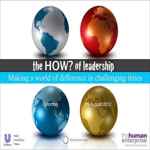 The Unilever Effective Leadership The How 2012