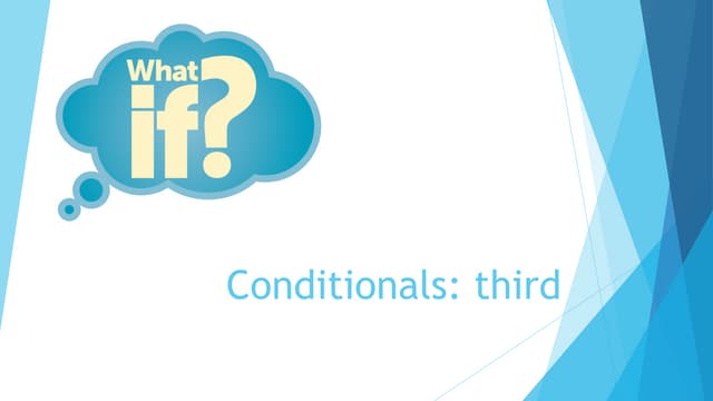Third conditional