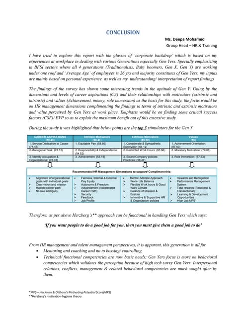 Thoughts On Ahrd Gen Y Report