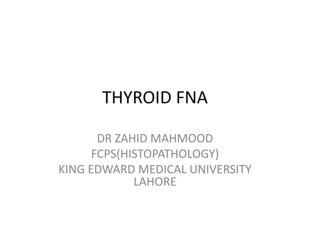 Thyroid Fna,bethesda system