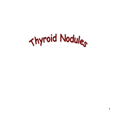 Thyroid Noudle