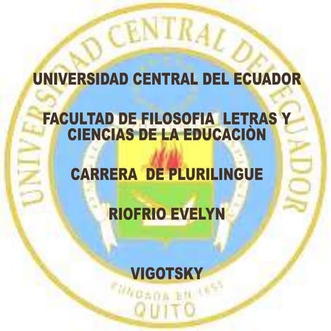 TEORÍA SOCIO CULTURAL VIGOTSKY