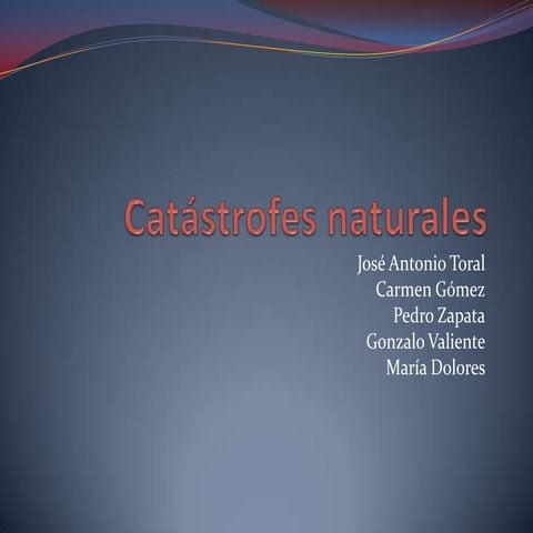 Catástrofes naturales