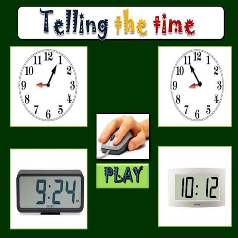 Asking and Telling the time: PowerPoint Presentation
