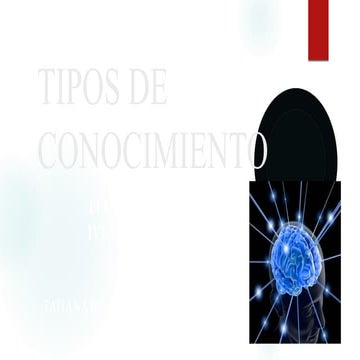 TIPOS Y EJEMPLOS DE CONOCIMIENTOS 