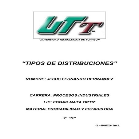 Tipos de distribucion