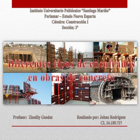 diferentes tipos de encofrado 