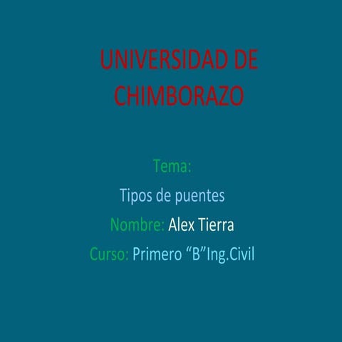 Tipos de puentes