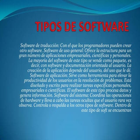 Tipos de software(riveros)