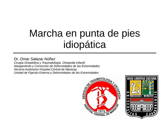 Marcha en punta de pies idiopatica