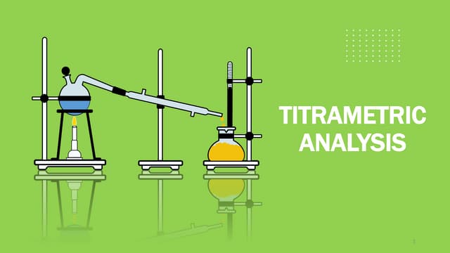 Titrametric Analysis and its types