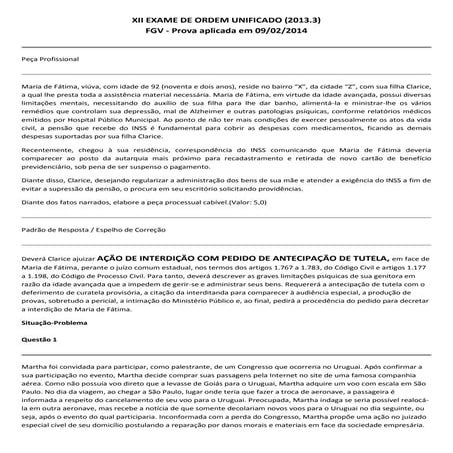 Todas as provas da 2ª fase oab fgv