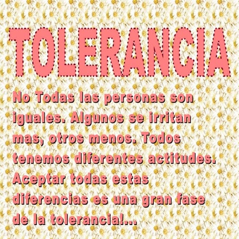 Tolerancia