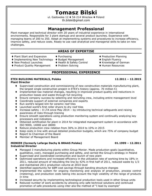 Tomasz Bilski cv eng