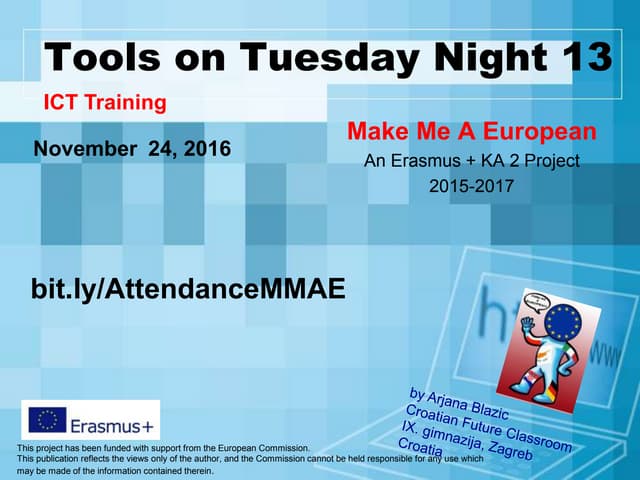 Tools on Tuesday night 13