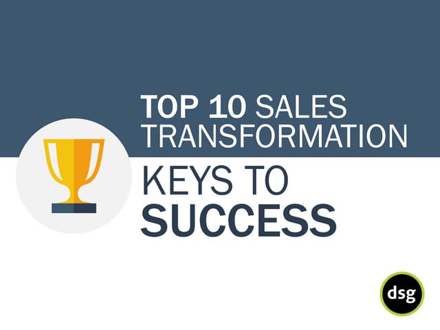Top10 Sales Transformation Keys to Success