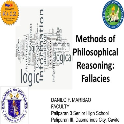Topic 3. methods of philosophical reasoning session2