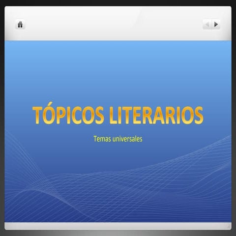 Topicos literarios
