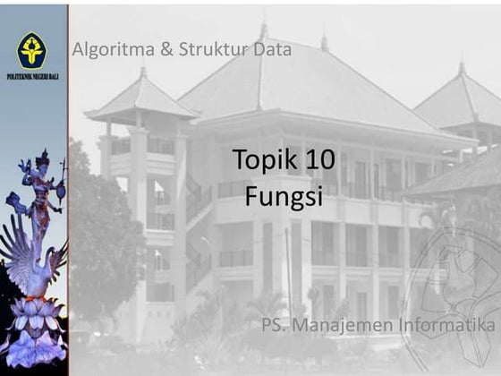 Topik 10 Fungsi