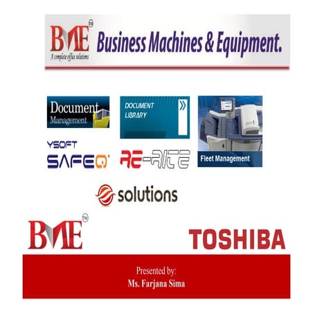 Toshiba e slutions Dhaka Bangladesh