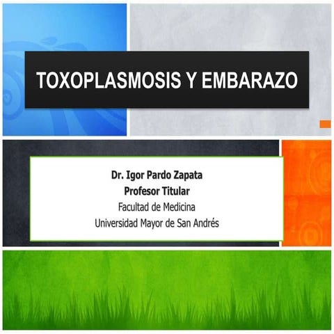 Toxoplasmosis y embarazo.Dr. Igor Pardo Zapata 2014.final