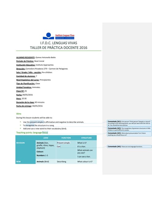 Tpd   kinder lesson plans