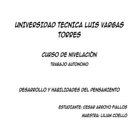 Trabajo autonomo cesar arroyo 2 semana