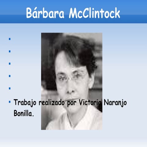 Trabajo Bárbara Mc Clintock