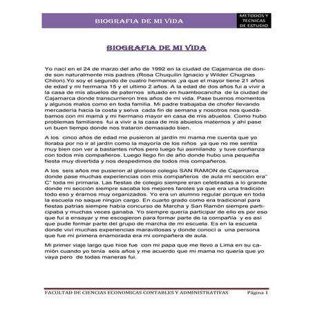 TRABAJO SOBRE MI BIOGRAFIA