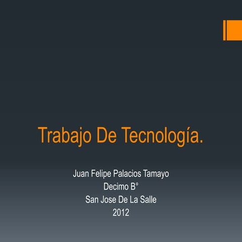 Trabajo de tecnología