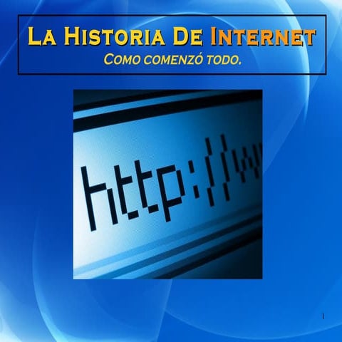 Trabajo de la historia de Internet