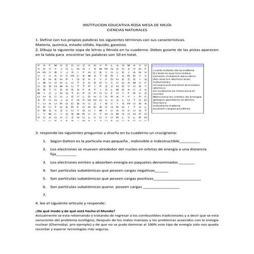 Trabajo grado septimo