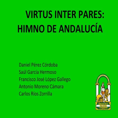 Himno de Andalucia. Recurso didactico