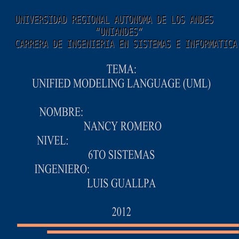 Trabajo uml romero