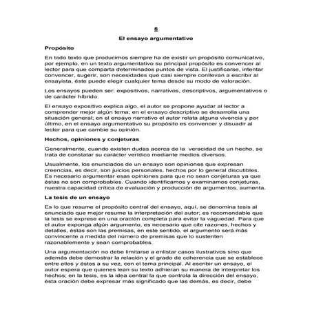 Ensayo argumentativo