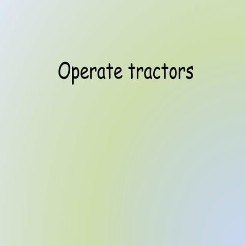 Tractor ppt
