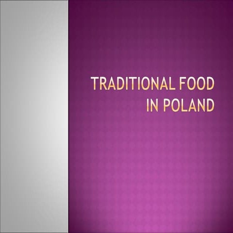 Traditional polish food