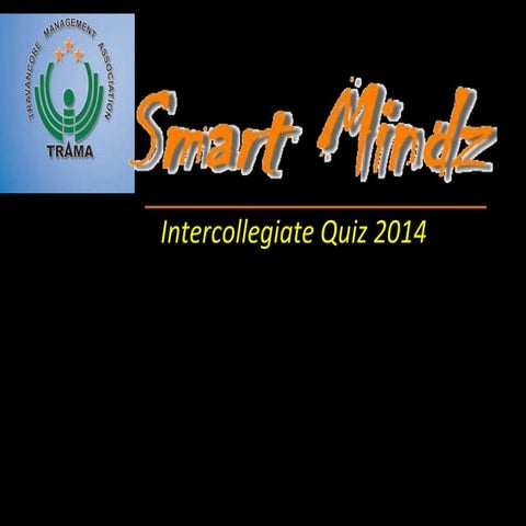 Trama Smart Mindz Inter collegiate Quiz prelims 2014 