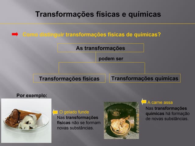 Tranformações fisicas e quimicas