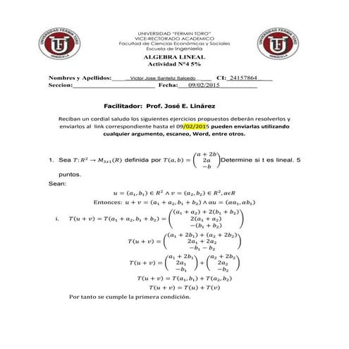 Transformaciones Álgebra UFT Saia 